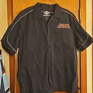 Mens xl button up harley shirt